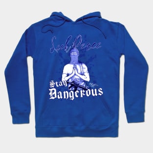 Seek Peace, Stay Dangerous (blue) T-Shirt Hoodie